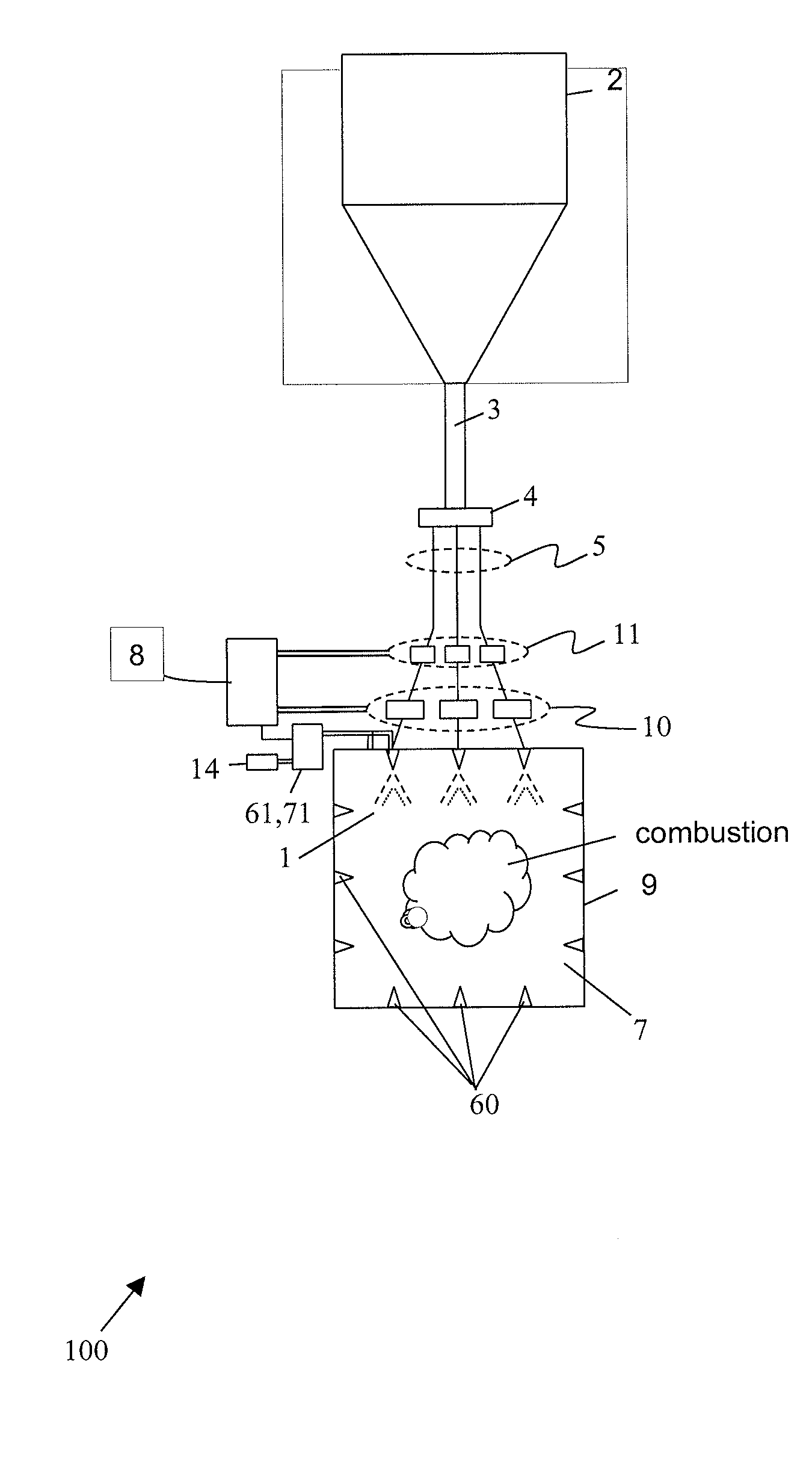 Solids flow meter for integrated boiler control system