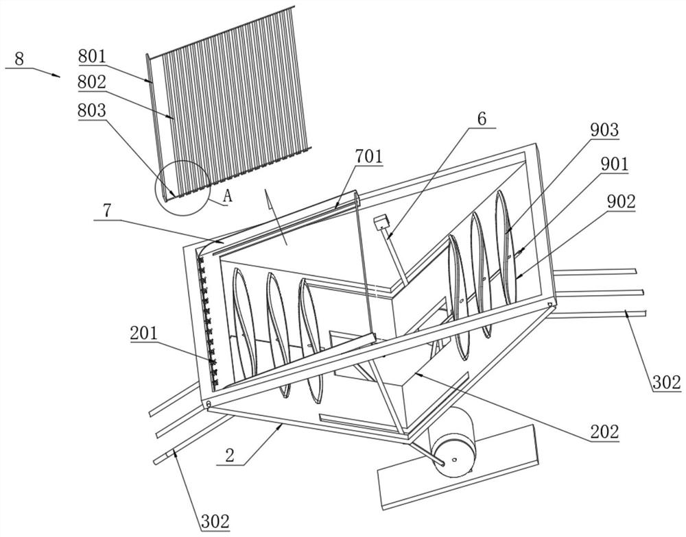 Paint spraying and drying device for graphene sheet