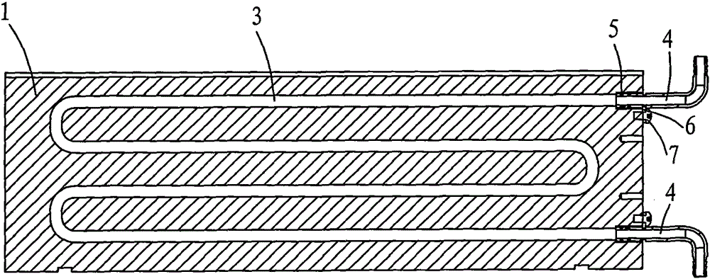 A sealed water-cooled plate structure applied to lithium battery modules