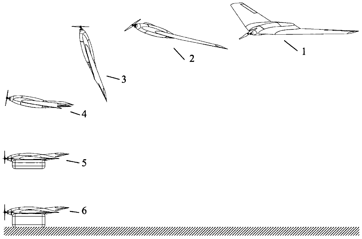 Centroid-variable airbag buffer landing method for small flying-wing unmanned aerial vehicle