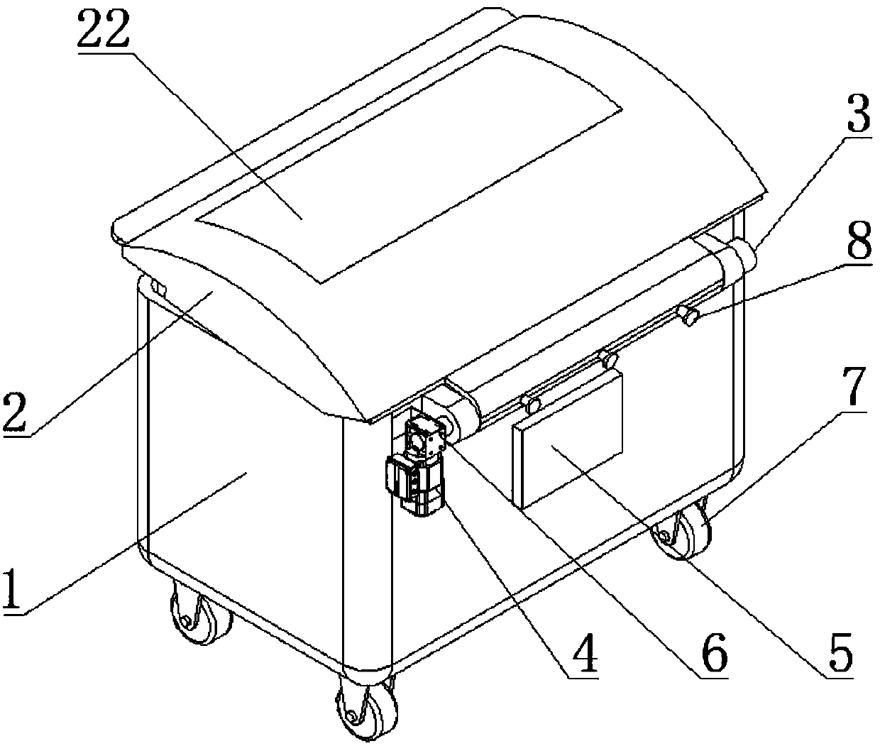 Outdoor automatic dustbin