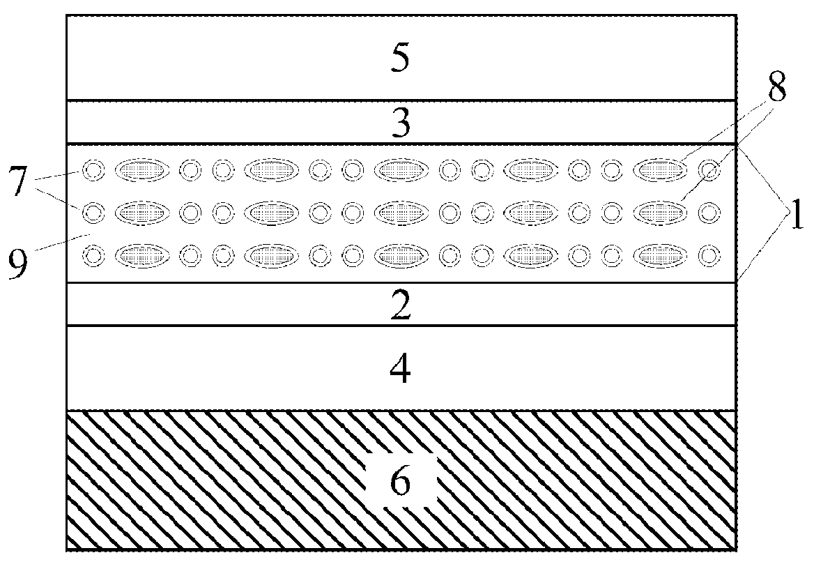 Intermediate band solar cell having solution-processed colloidal quantum dots and metal nanoparticles