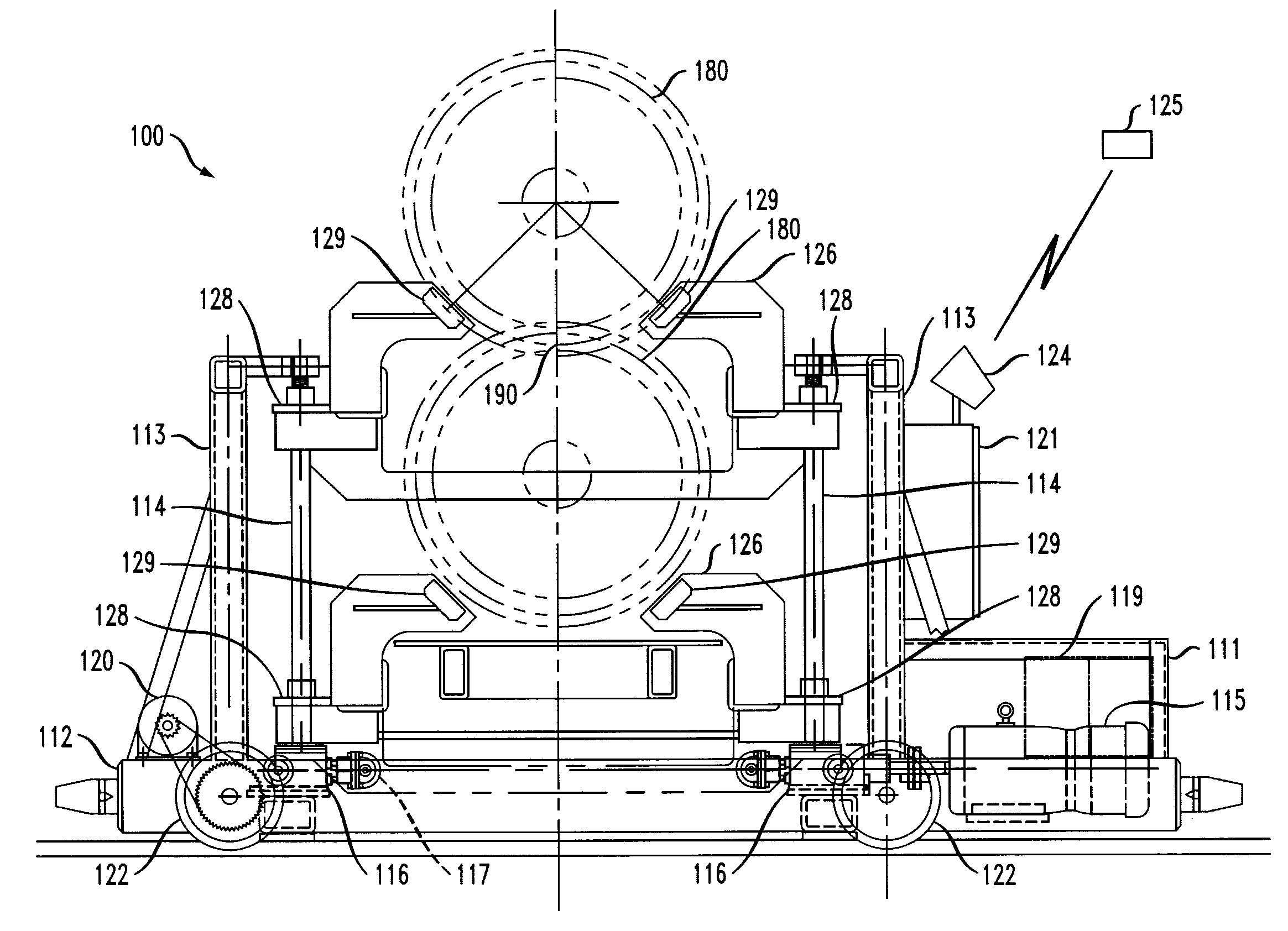 Split rail trolley system