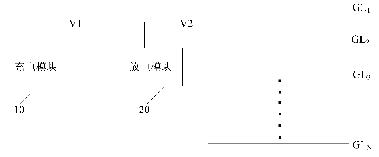 Circuit for eliminating shutdown ghost shadows and array substrate