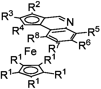 Ferroceno quinoline compound with planar chirality and synthesis method thereof