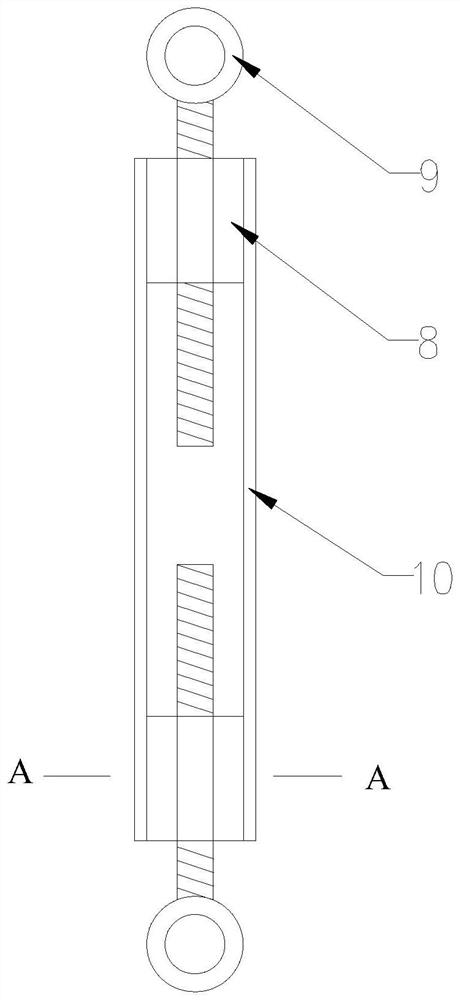 Assembly type prefabricated stair hoisting hanger