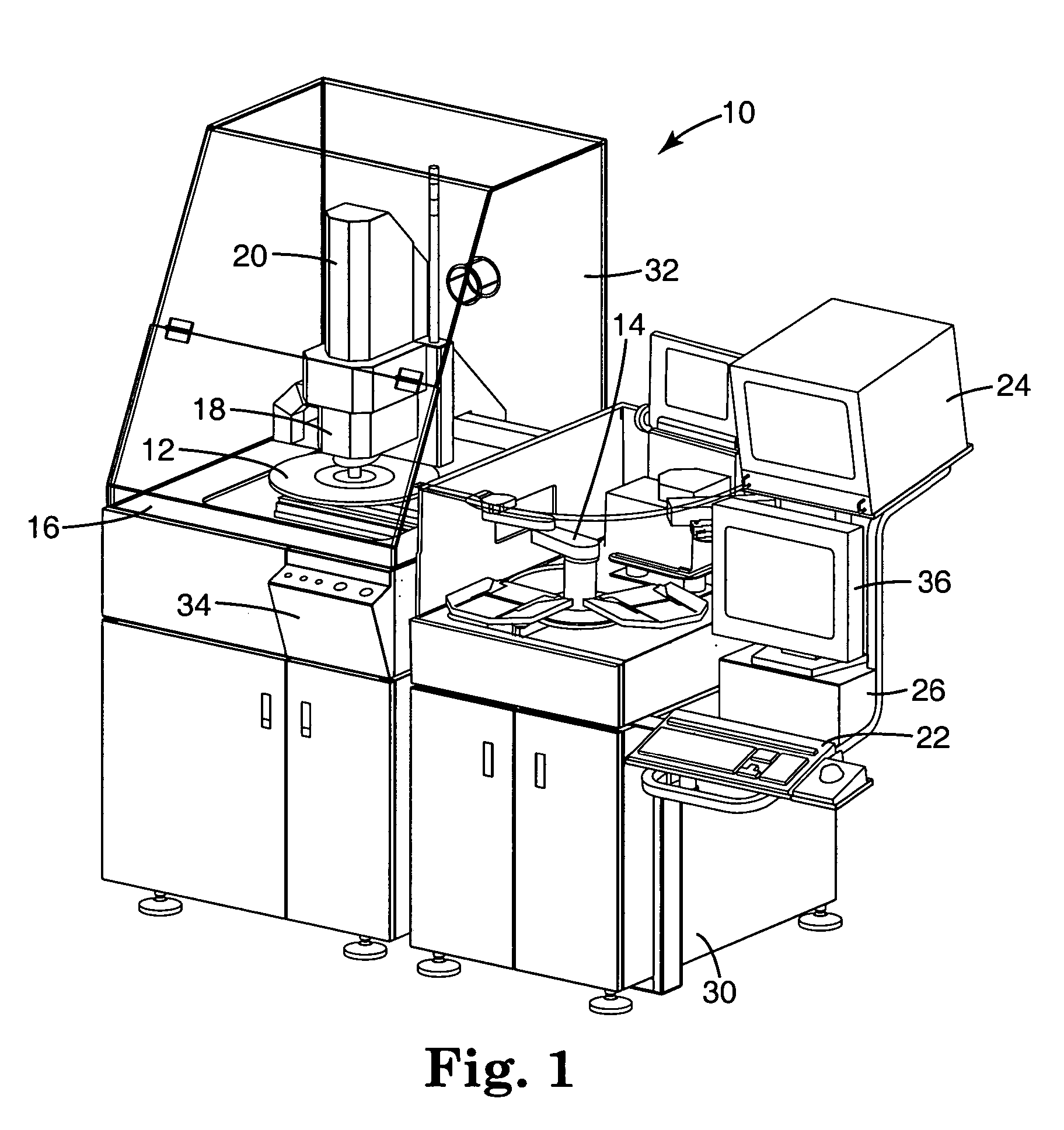 Automated wafer defect inspection system and a process of performing such inspection