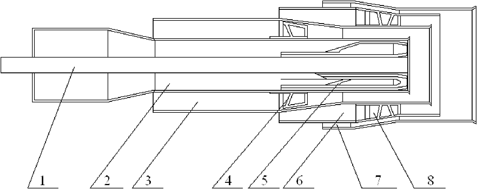 Three-layered secondary air low nitrogen oxide swirl burner