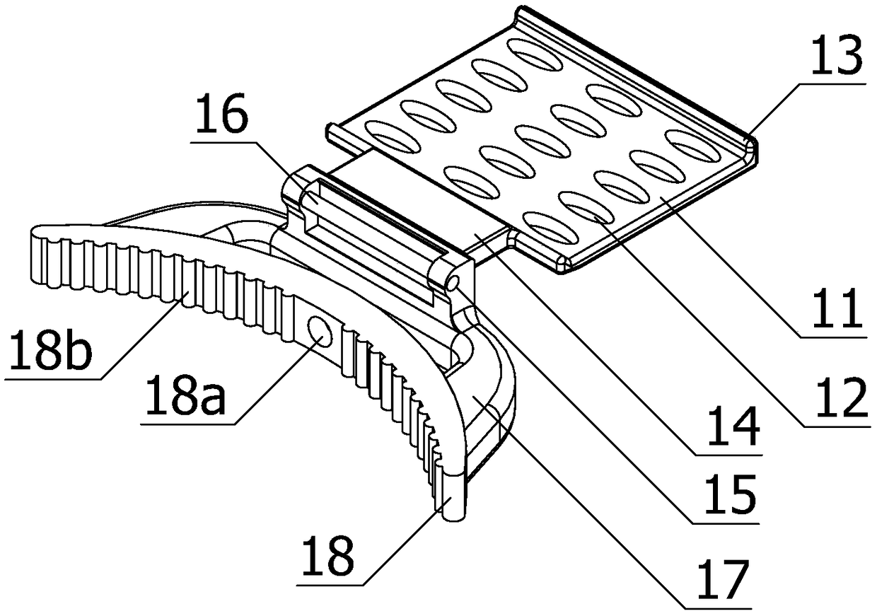 A foot fastener for electric grid climbing