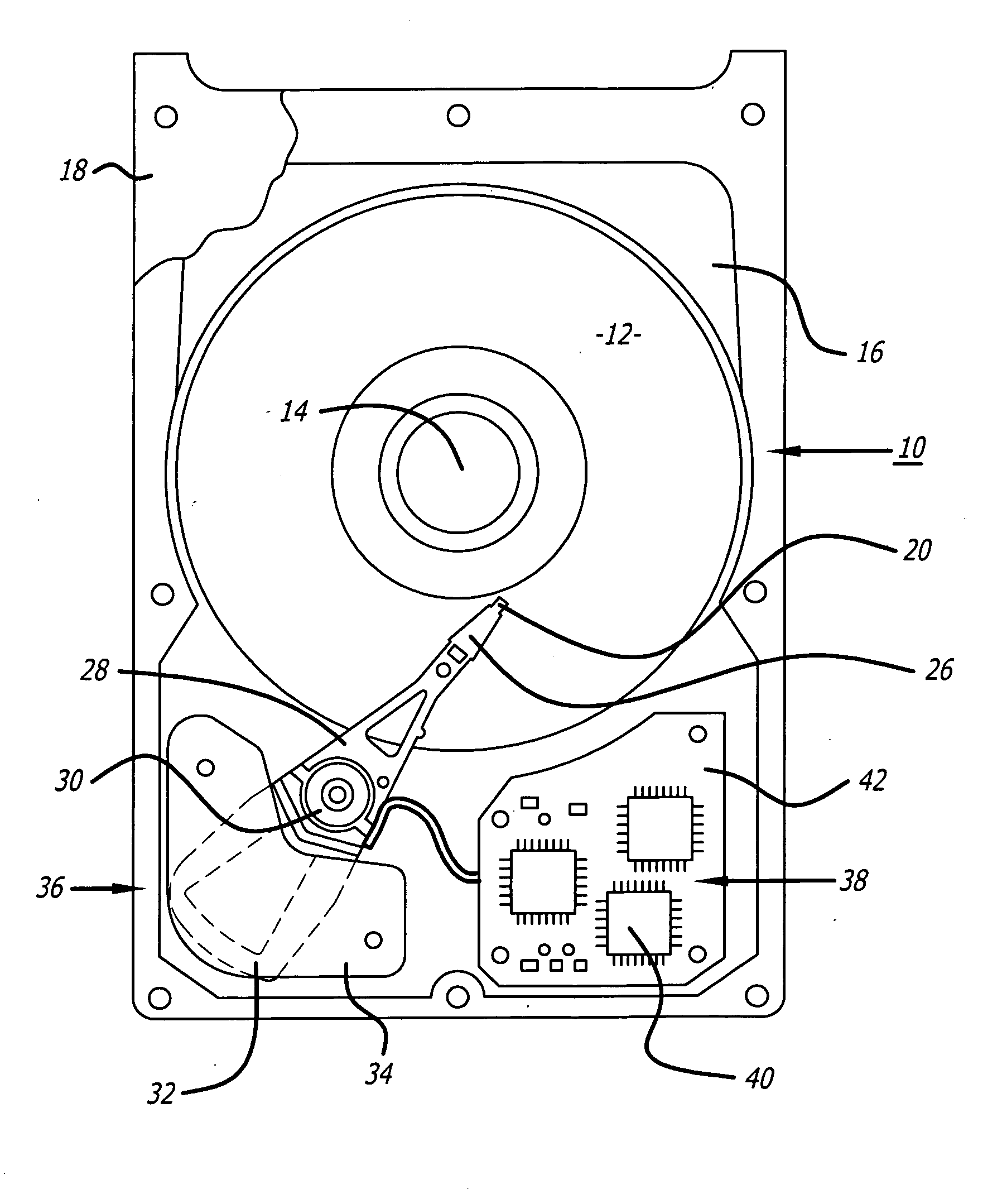 Vibration detector for hard disk drives