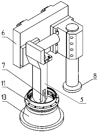 Combined machining grinder for robot RV speed reducer pin wheel housing