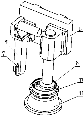 Combined machining grinder for robot RV speed reducer pin wheel housing