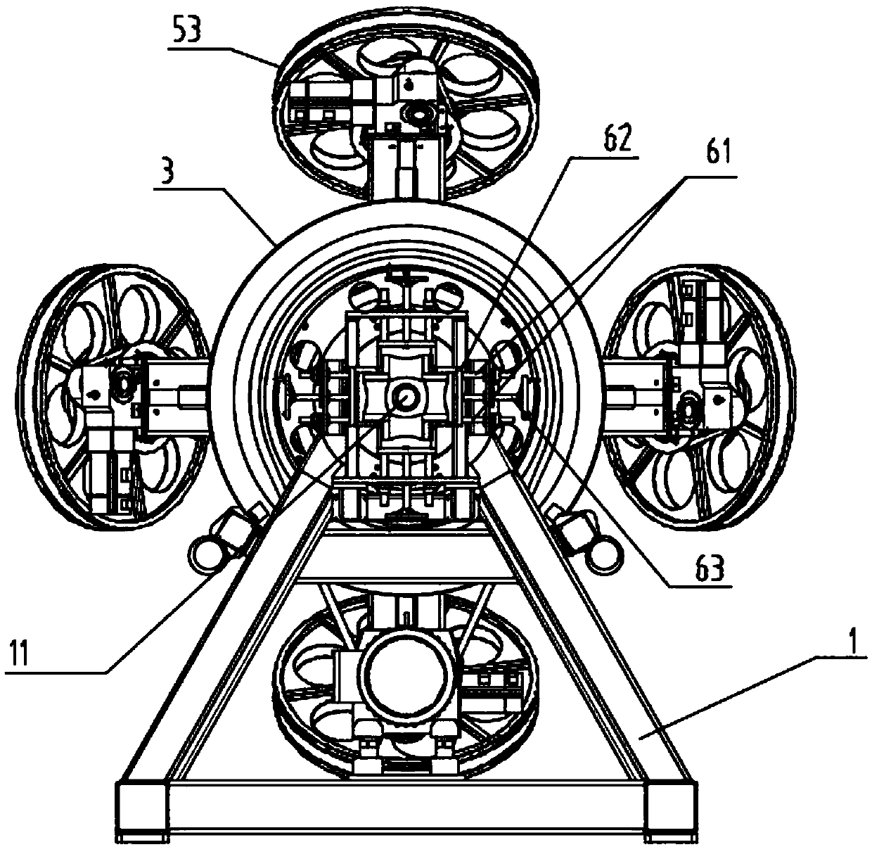 Composite pipe enhanced tape winding machine