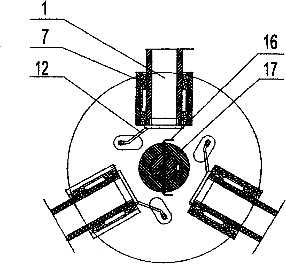 Blade pitch changing device of wind power generation device