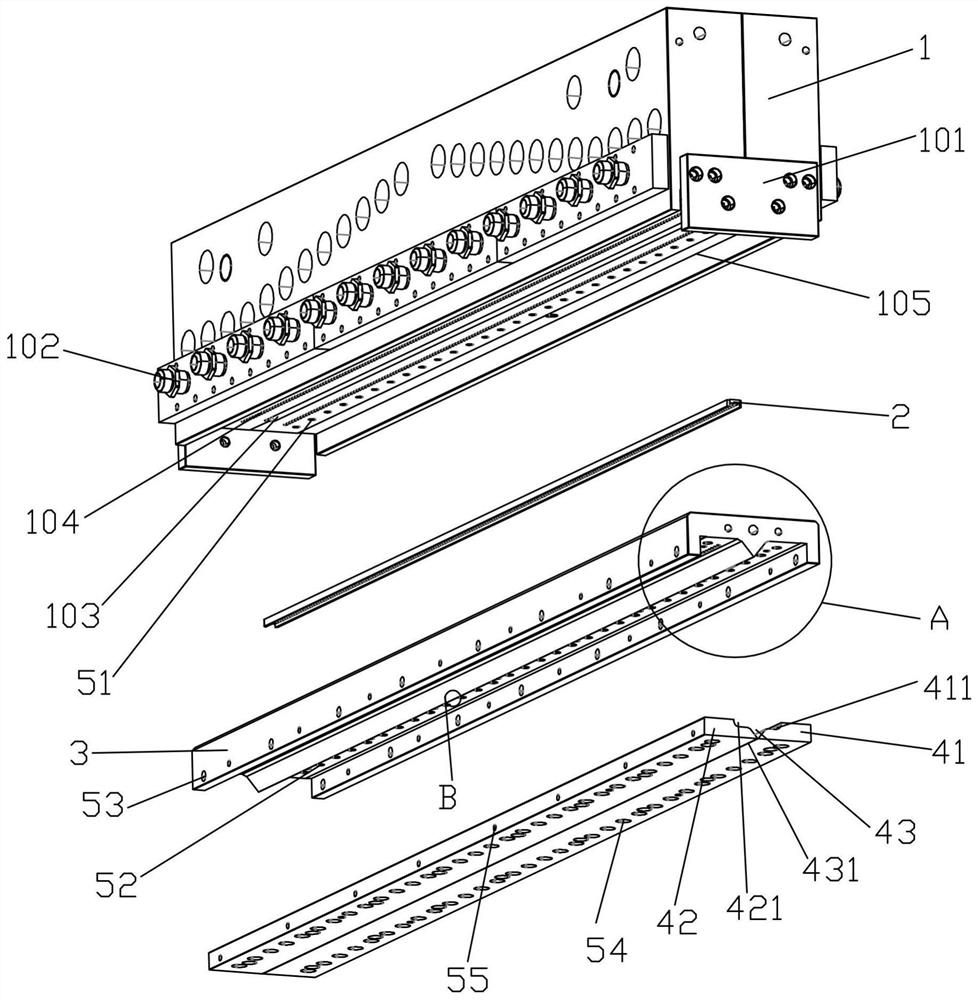 Spinneret plate of melt-blowing mold