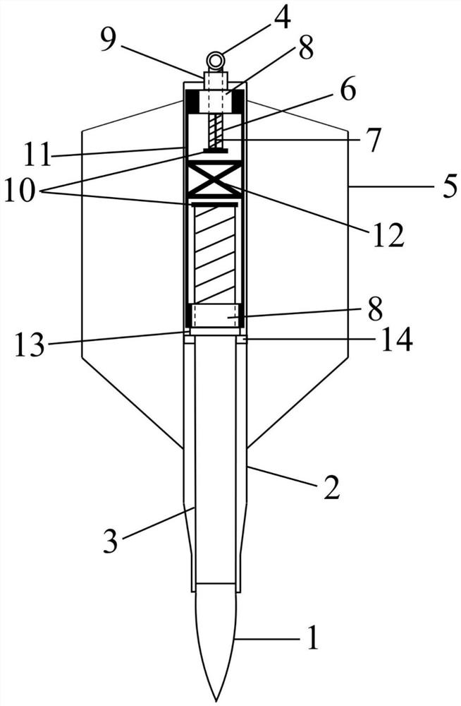 Novel torpedo anchor based on bionics and construction method thereof