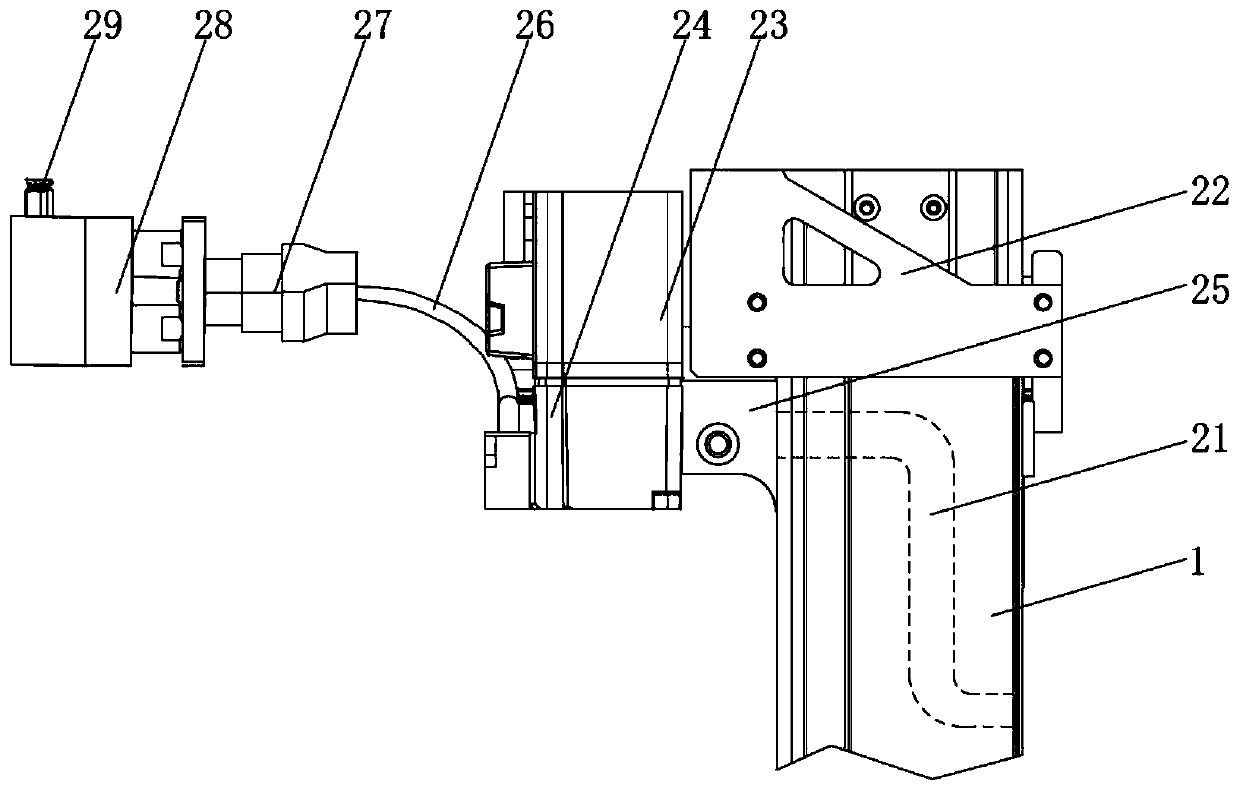 A heat dissipation component of a new energy vehicle battery module