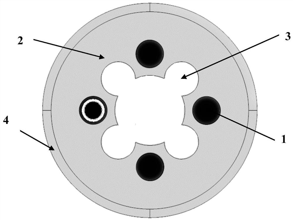 A special-shaped air hole-assisted multi-core few-mode fiber