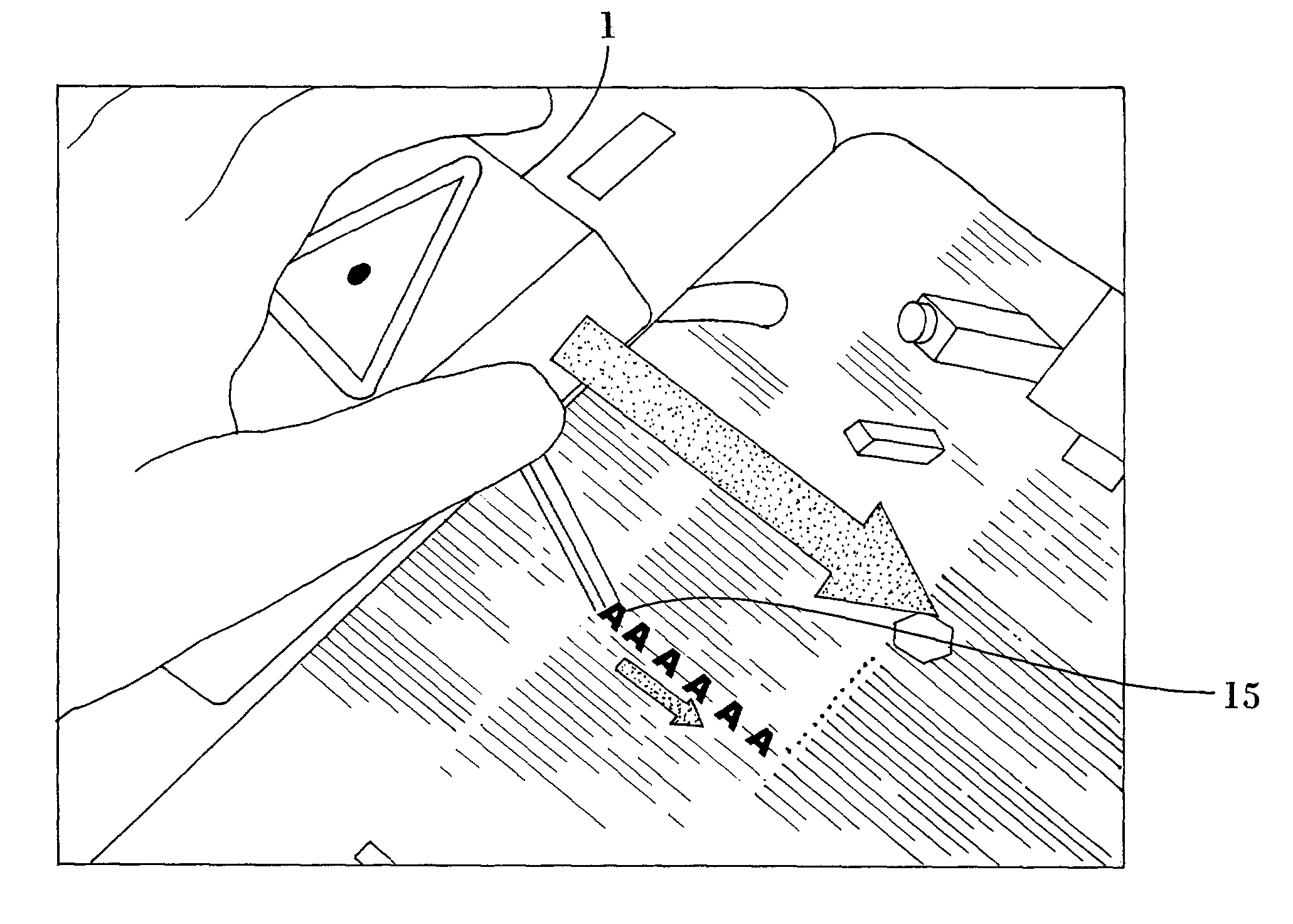 Image capture device and method of selecting and capturing a desired portion of text