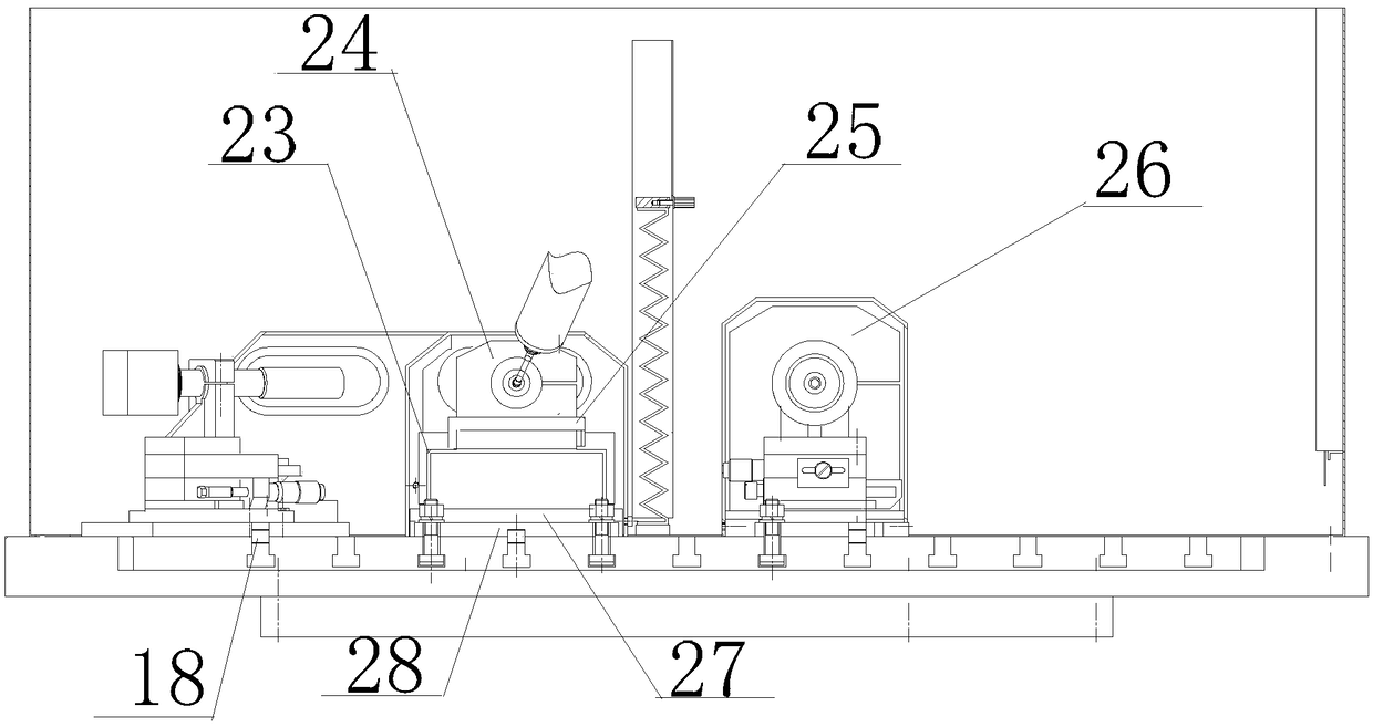 Two-station machining unit with wheel dressing and grinding