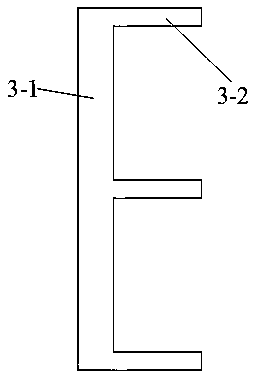 Rapid fabricated concrete water storage shock-insulation ditch