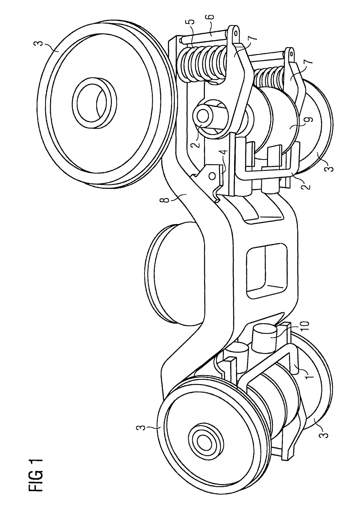 Wheelset bearing for the wheelset of a rail vehicle having an internally mounted truck