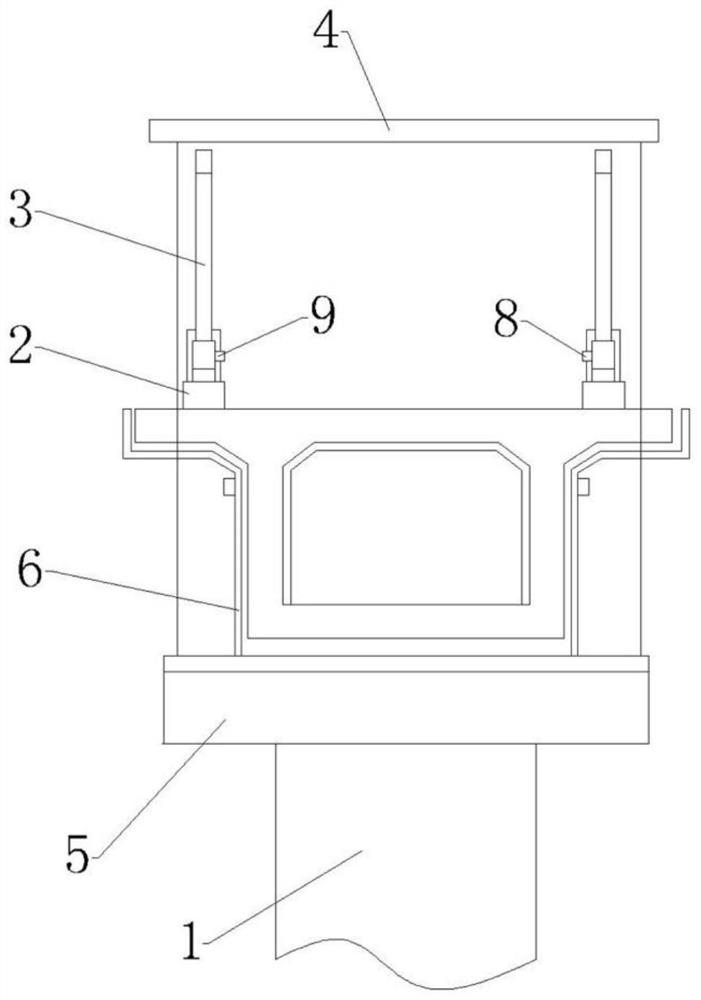 Novel synchronous forward-moving hanging basket and using method thereof