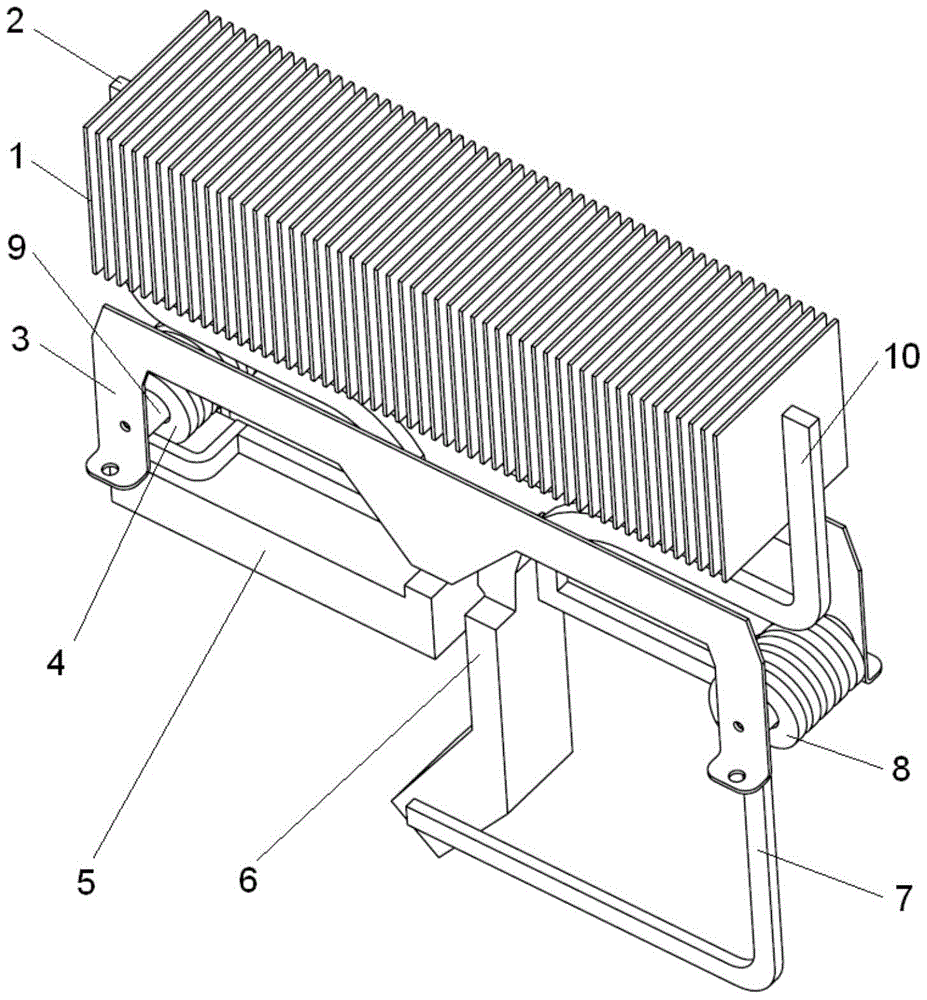 A DC circuit breaker magnetic blowing device