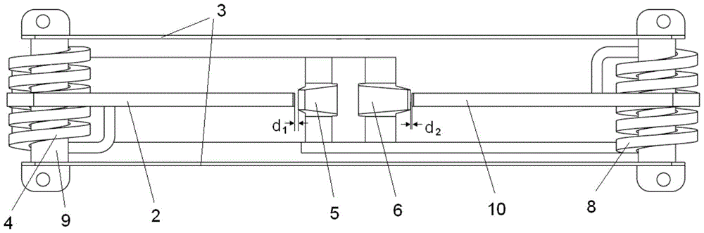 A DC circuit breaker magnetic blowing device