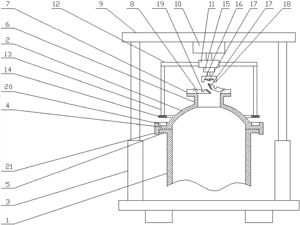 A double-cover double-compression pressure vessel