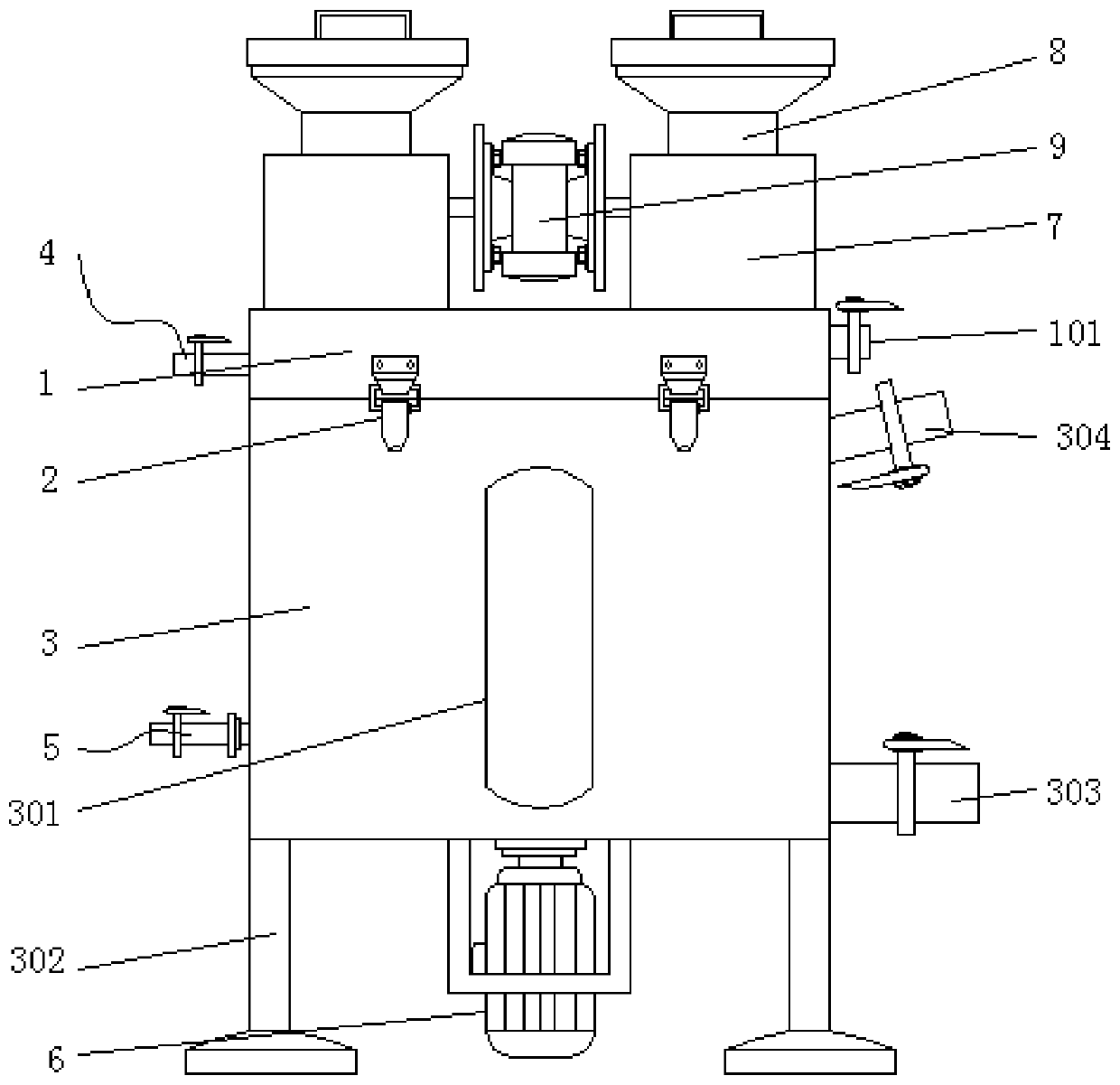 Dyeing assistant proportioning device for textile printing and dyeing