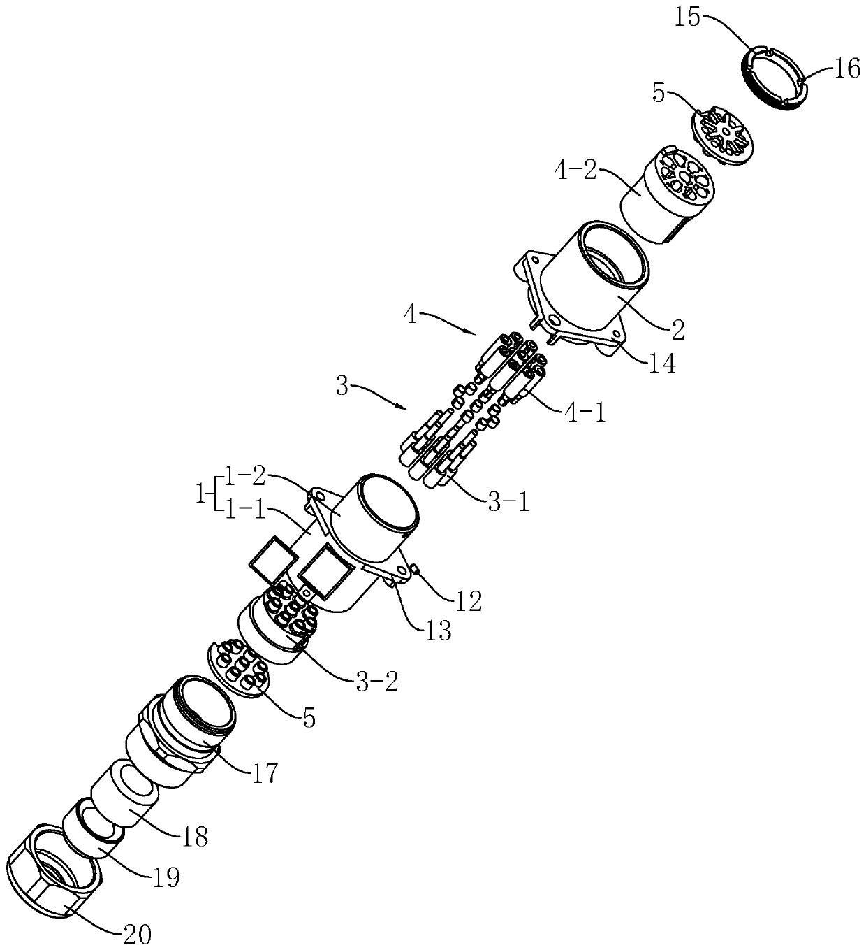 Explosion-proof cable connector