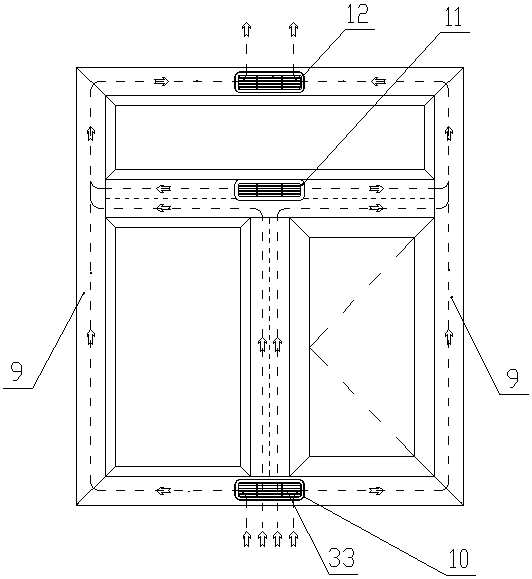 Bridge-cutoff aluminum alloy energy-saving window