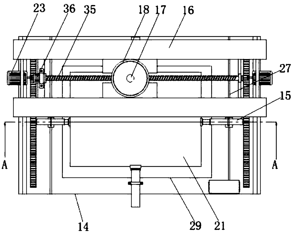 Drying device with deburring function for building material