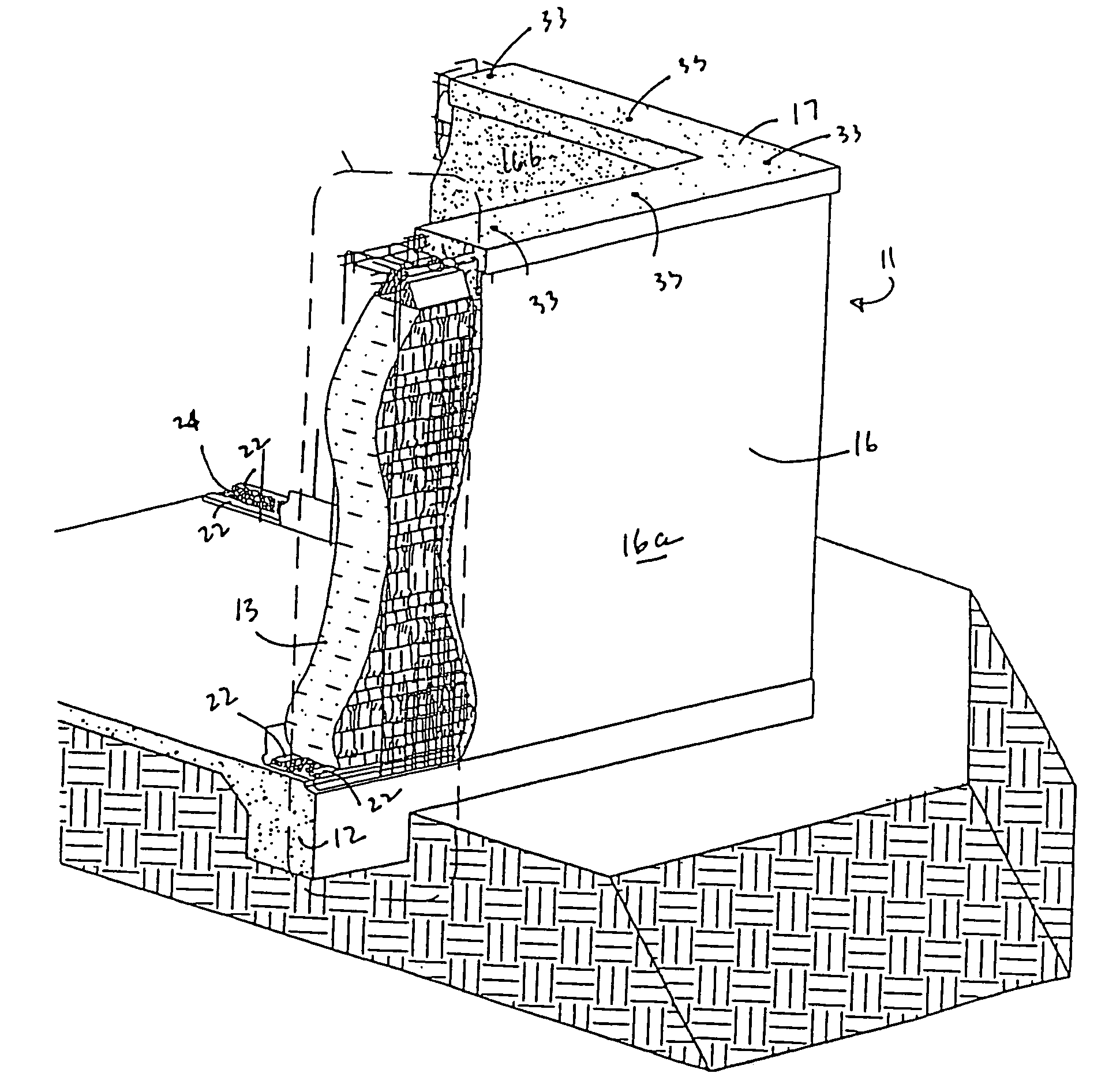 Methods and apparatus for controlling moisture in straw bale core walls