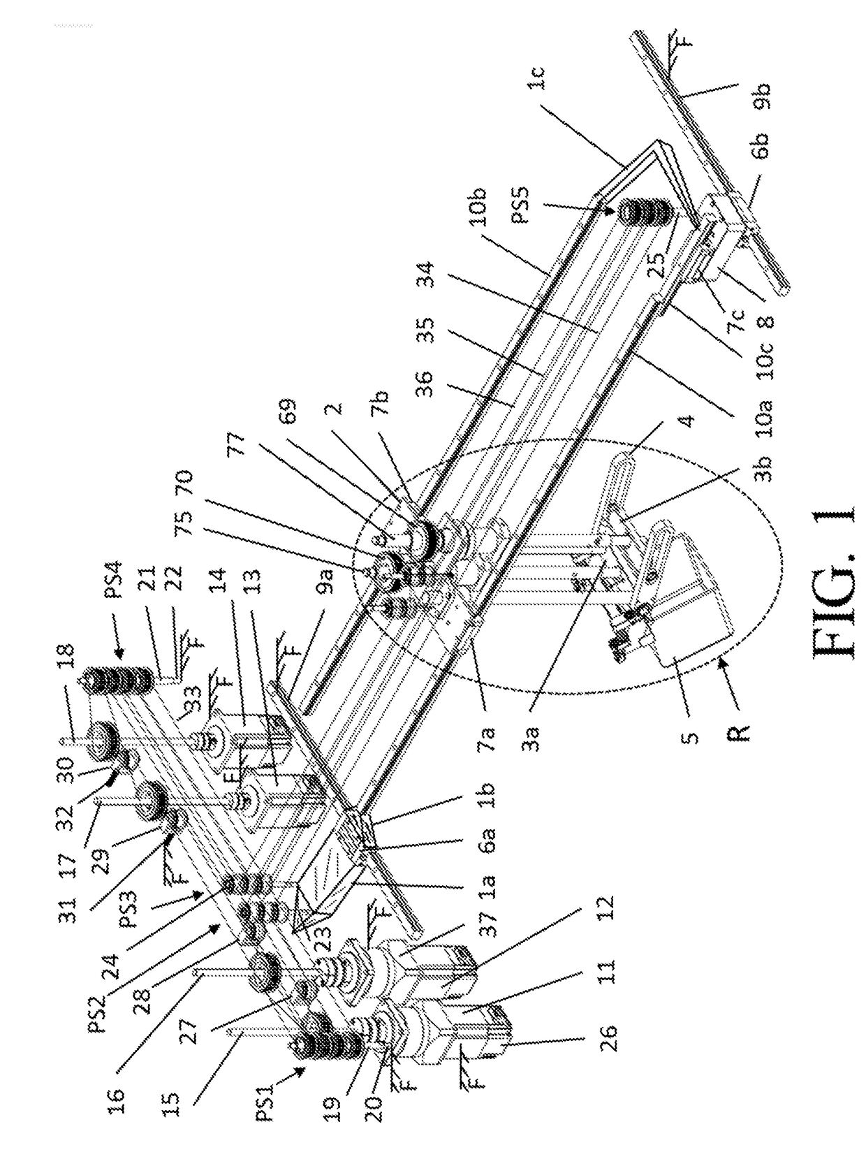 Multi-axis robot with remote drives facilitating hazardous energy isolation for use by home consumers