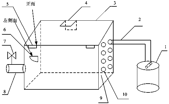 Simple petroleum geological fluid sampling and measuring device