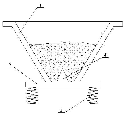 Valve plate of feed bin discharge valve