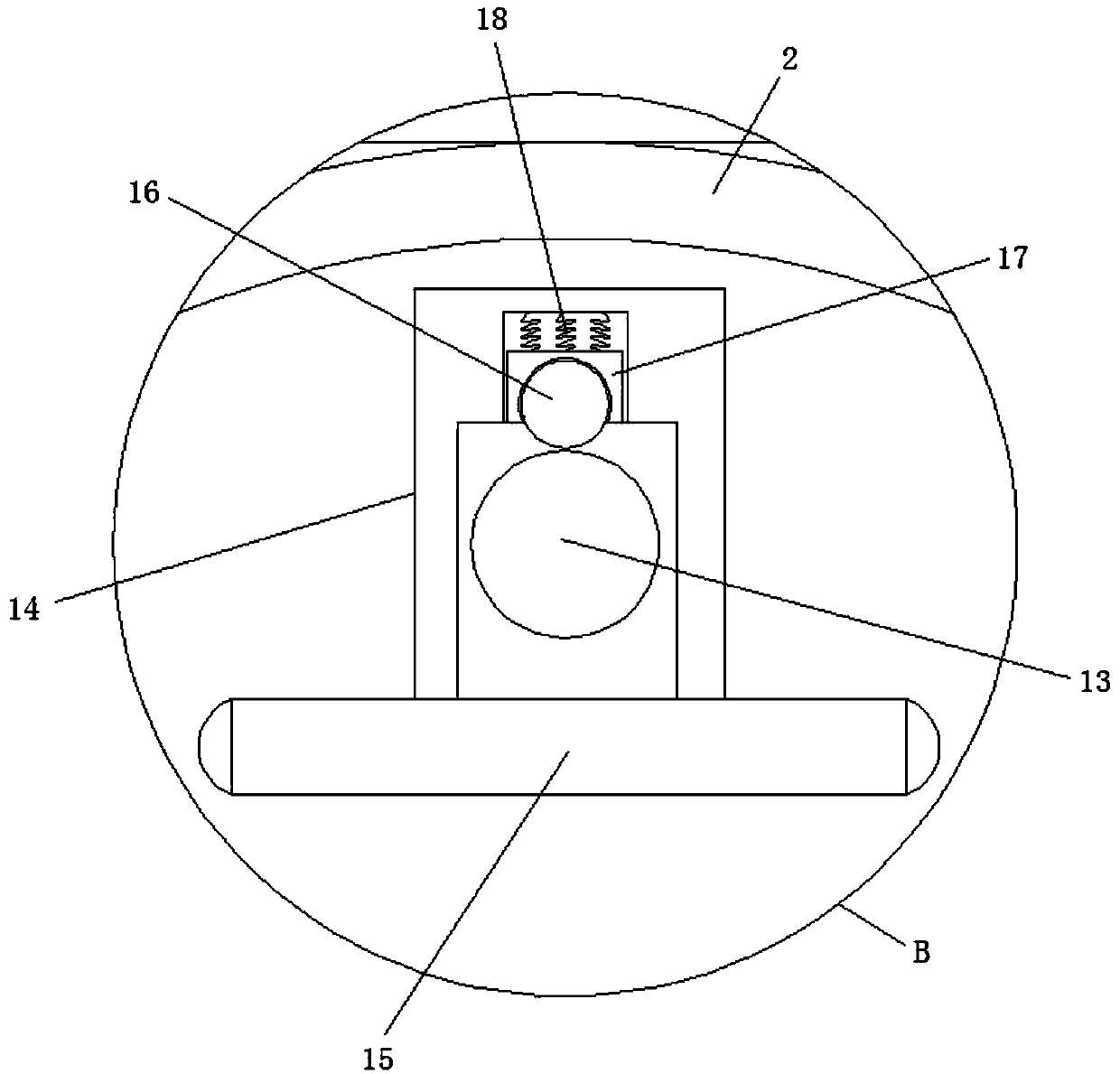 Impact-resistant flat bottom type ultra-high molecular weight polyethylene escape pipeline