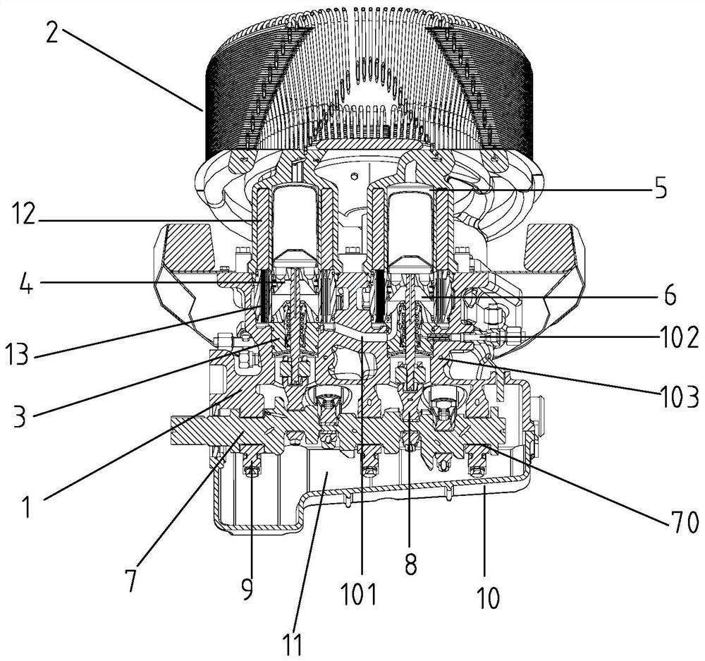 Stirling engine structure