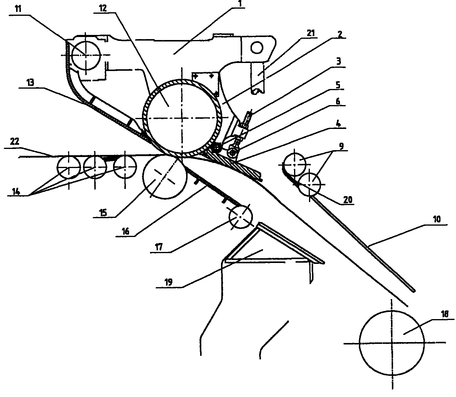 Swinging strip steel guiding conveying device