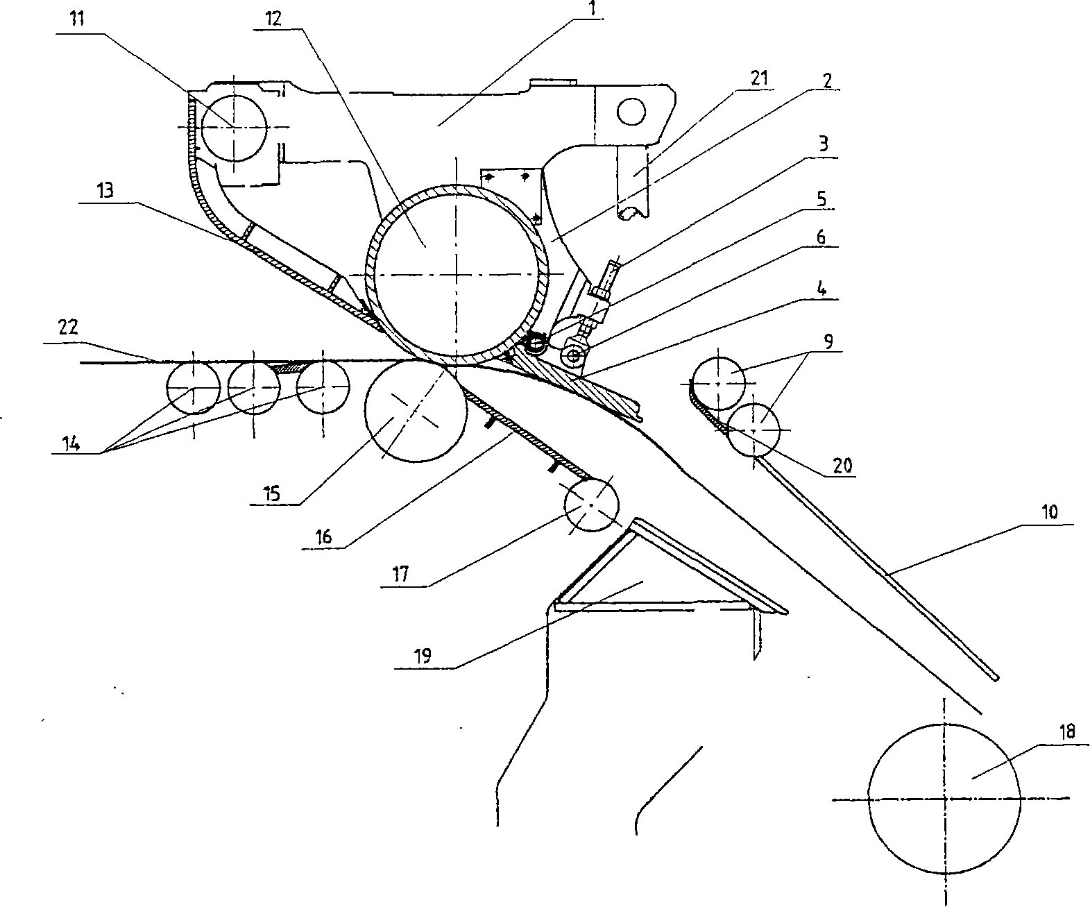 Swinging strip steel guiding conveying device