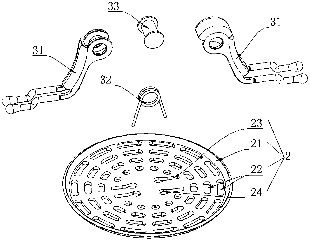 Tea water separation device