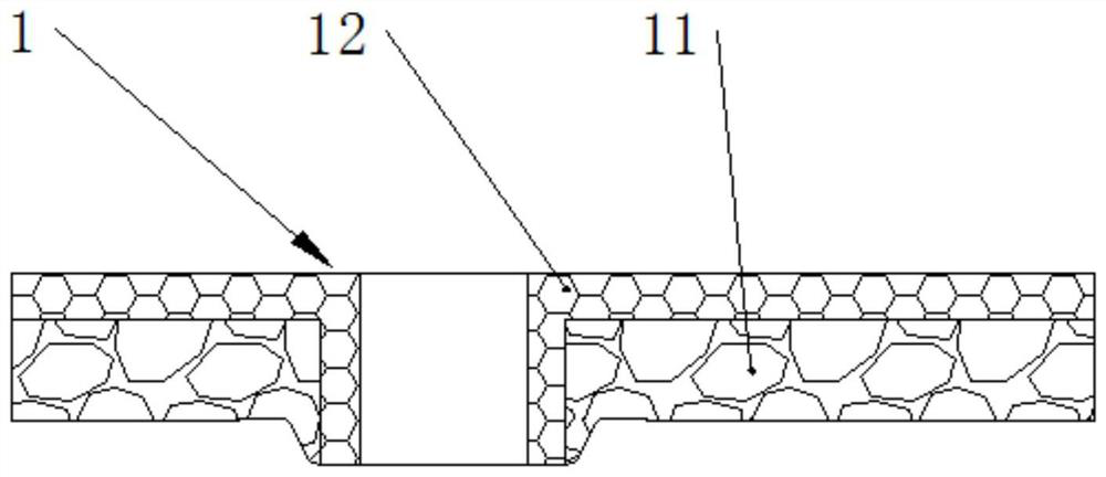 Composite sliding plate brick pressing die and brick pressing process thereof