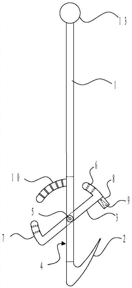 Drag hook for mastectomy