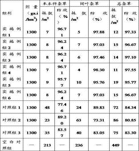 Composite herbicide and preparation method thereof