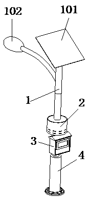 Solar street lamp with air purification function