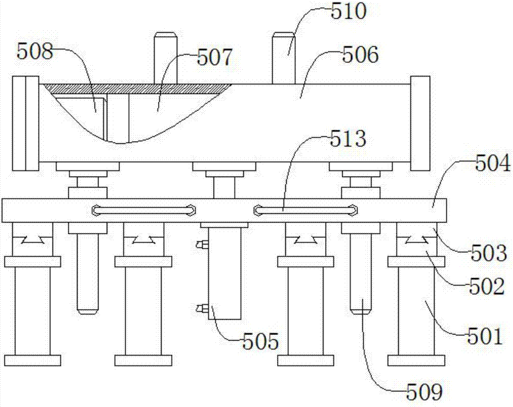 Extrusion molding machine head for aluminum profile