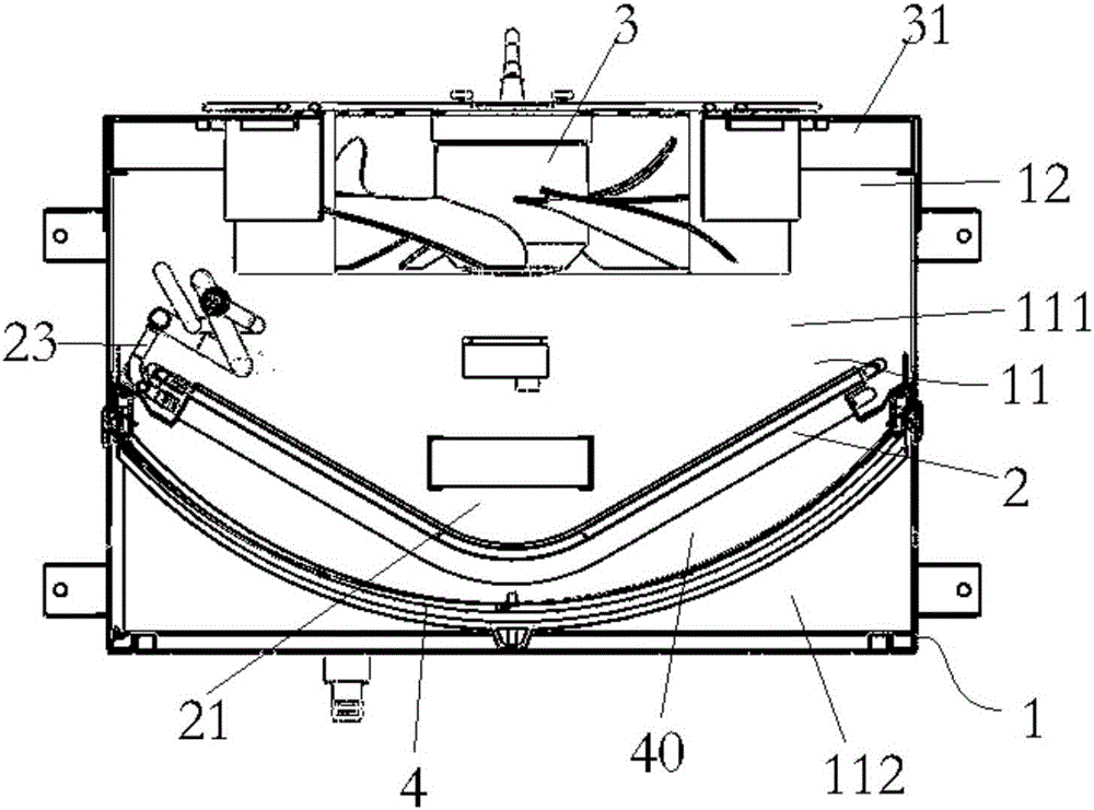 Modular evaporator structure and combined base station air conditioner provided with the same