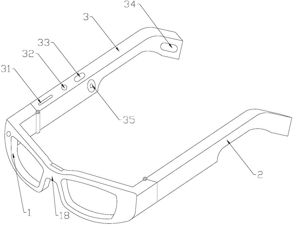 Motion monitoring intelligent glasses based on eye electric sensing control